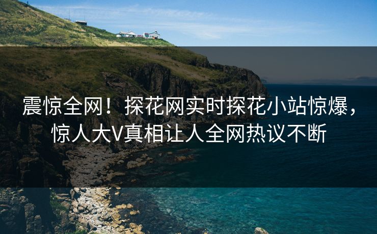 震惊全网！探花网实时探花小站惊爆，惊人大V真相让人全网热议不断
